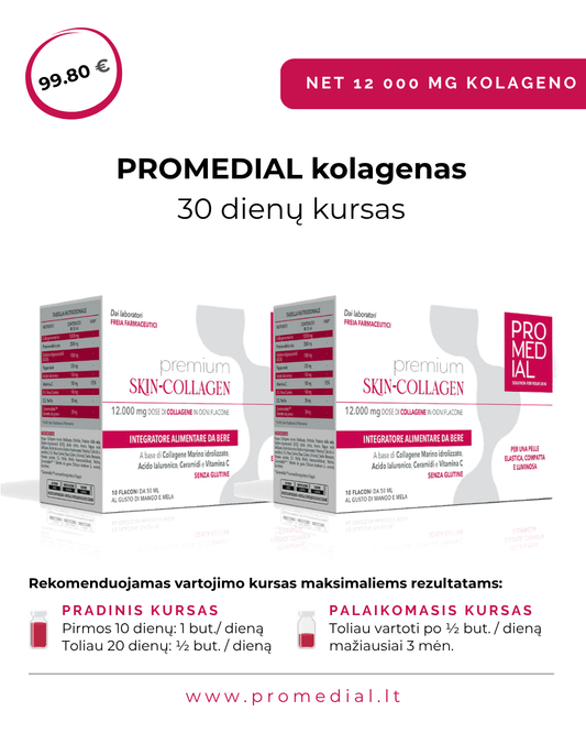 Promedial kolagenas: 30 dienų kursas